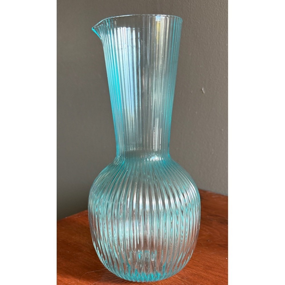 Elle Decor Aqua Glass Carafe - Picture 5 of 5
